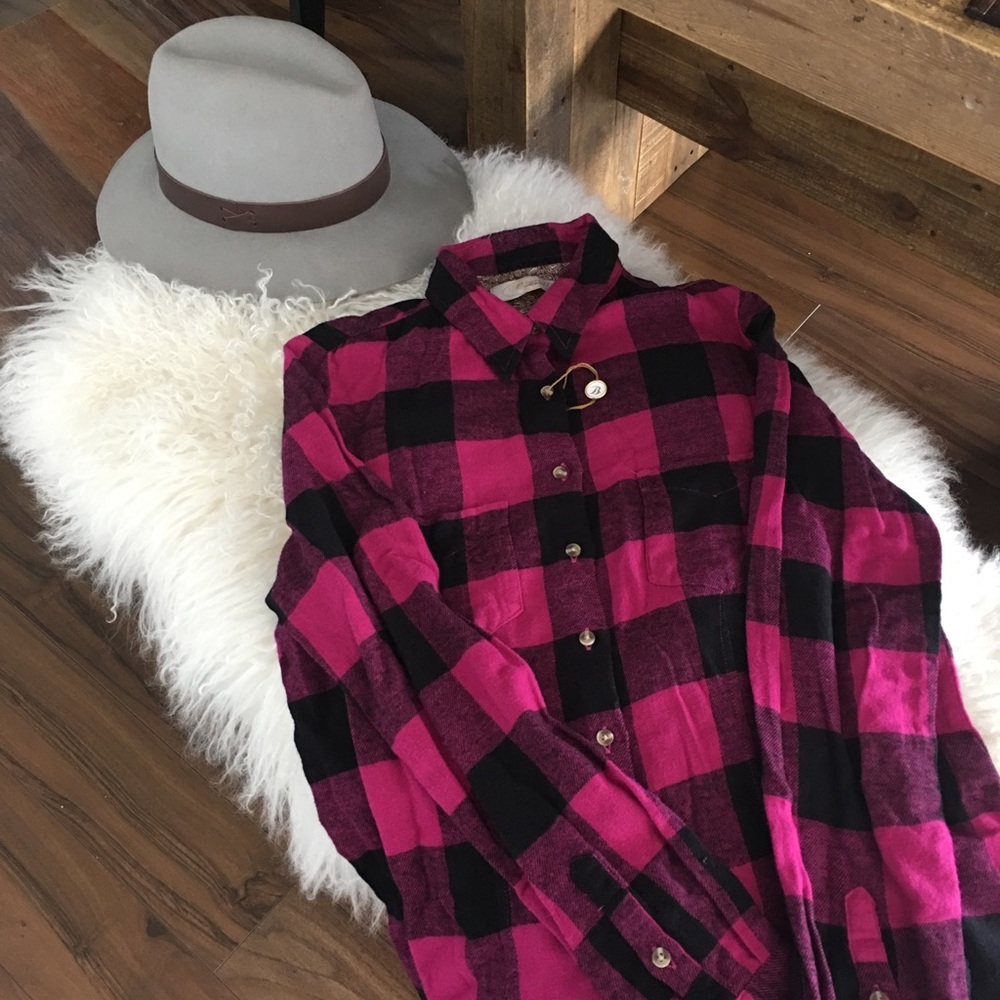 NWT Bestall NYC plaid shirt